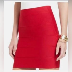 BCBG MaxAzria Red Bodycon Skirt